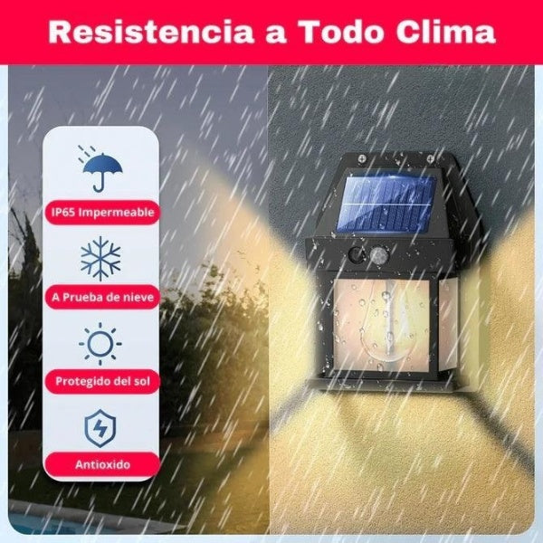 Lámpara Solar con Sensor de Movimiento