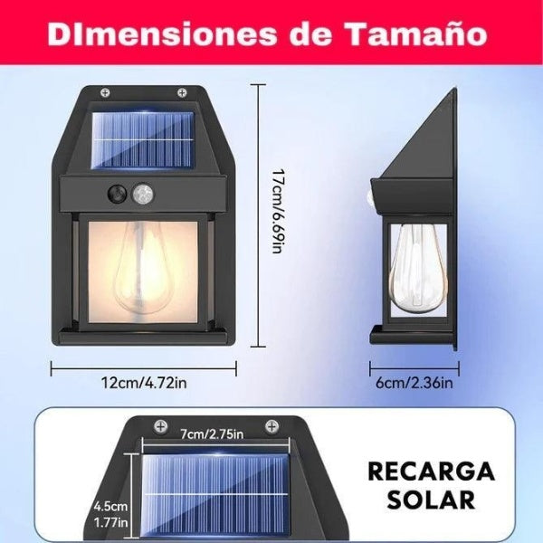 Lámpara Solar con Sensor de Movimiento